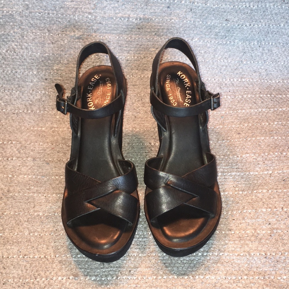 Kork Ease Criss Cross Ankle Strap Sandals Sz 8
